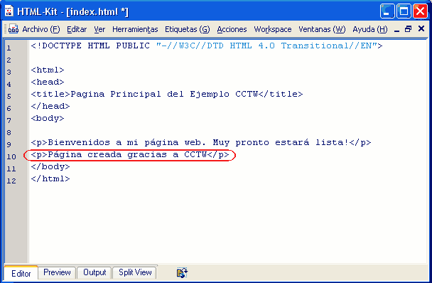 htmlkit segundo parrafo