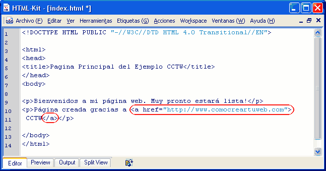 htmlkit el primer enlace